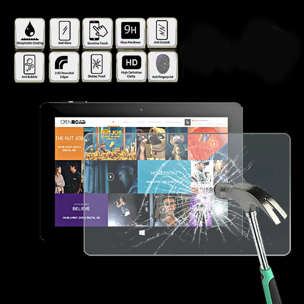 Tablet Tempered Glass Screen Protector Cover for Cube I10 - Anti Fingerprint Screen Film Protector Guard Cover
Tablet Tempered Glass Screen Protector Cover for Cube I10 - Anti Fingerprint Screen Film Protector Guard Cover