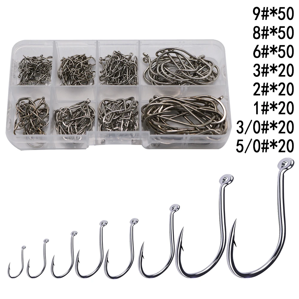250pcs/box Barbed Fishing Hooks Carp Single Fishihook Barbed Curve Shank Gripper Style Sharp Carp Fish Hook Box
250pcs/box Barbed Fishing Hooks Carp Single Fishihook Barbed Curve Shank Gripper Style Sharp Carp Fish Hook Box
