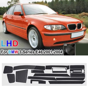 Carbon Fiber Black Car Stickers For BMW 3 Series E46 2001-2004 Set Replacement Interior Durable Useful 
Carbon Fiber Black Car Stickers For BMW 3 Series E46 2001-2004 Set Replacement Interior Durable Useful