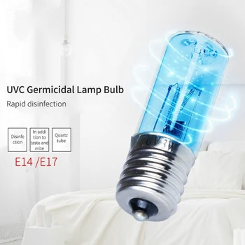 E17 Disinfection UV Light Bulb Ozone Quartz Tube Ultraviolet For Domestic Use UVC Germicidal Lamp Sterilization Mites Lamp bulb
E17 Disinfection UV Light Bulb Ozone Quartz Tube Ultraviolet For Domestic Use UVC Germicidal Lamp Sterilization Mites Lamp bulb