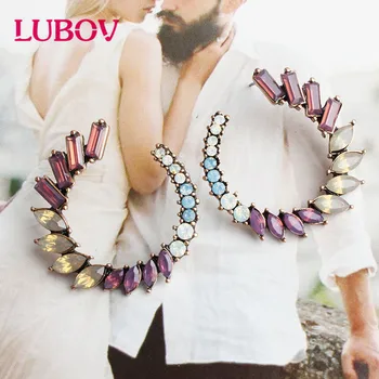LUBOV Colorful Crystal Drop Earrings Women Round Circle Dangle Earrings Rhinestone Gifts Wholesale Luxury Ear Accessories INS
LUBOV Colorful Crystal Drop Earrings Women Round Circle Dangle Earrings Rhinestone Gifts Wholesale Luxury Ear Accessories INS