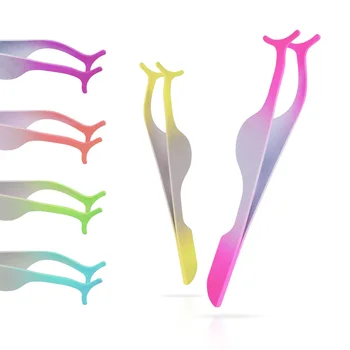 6 color Metal Eyelash Extension False Eyelash Tweezers Fake Eye Lash Applicator Nipper Auxiliary Clip Clamp Makeup Forceps Tool
6 color Metal Eyelash Extension False Eyelash Tweezers Fake Eye Lash Applicator Nipper Auxiliary Clip Clamp Makeup Forceps Tool