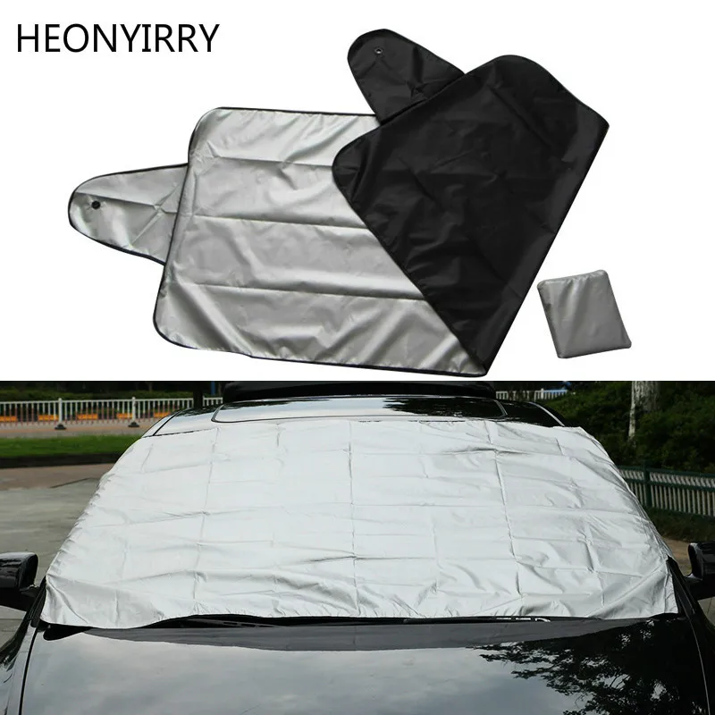 Car exterior protection Snow blocked Covers Ice Protector Visor Sun Shade Fornt Rear Windshield Cover Block Shields | Автомобили и