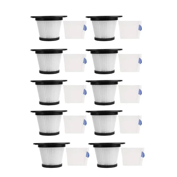 Cordless Vacuum Cleaner Accessories,10 Pack HEPA Filter Replacement Set for MOOSOO K17 Cordless Vacuum 
Cordless Vacuum Cleaner Accessories,10 Pack HEPA Filter Replacement Set for MOOSOO K17 Cordless Vacuum