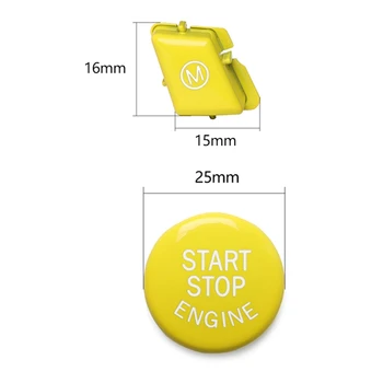 Car Steering Wheel Yellow M Switch Button Cover Trim Start Stop Button for BMW 3-Series E90 E91 E92 E93 M3
Car Steering Wheel Yellow M Switch Button Cover Trim Start Stop Button for BMW 3-Series E90 E91 E92 E93 M3
