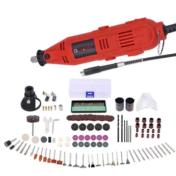 GOXAWEE 220V Electric Mini Drill engraver Variable Speed Rotary with Flexible Shaft 181PCS Accessories Power Tools for Dremel
GOXAWEE 220V Electric Mini Drill engraver Variable Speed Rotary with Flexible Shaft 181PCS Accessories Power Tools for Dremel