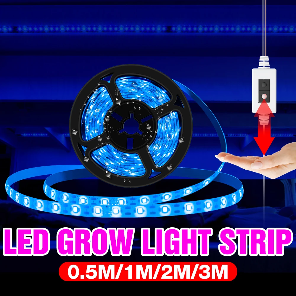 Hand Sweep Switch Phyto Grow Lamp LED Full Spectrum Plant Growing Light Strip 0.5M 1M 2M 3M Greenhouse Flower Hydroponics Lamps
Hand Sweep Switch Phyto Grow Lamp LED Full Spectrum Plant Growing Light Strip 0.5M 1M 2M 3M Greenhouse Flower Hydroponics Lamps