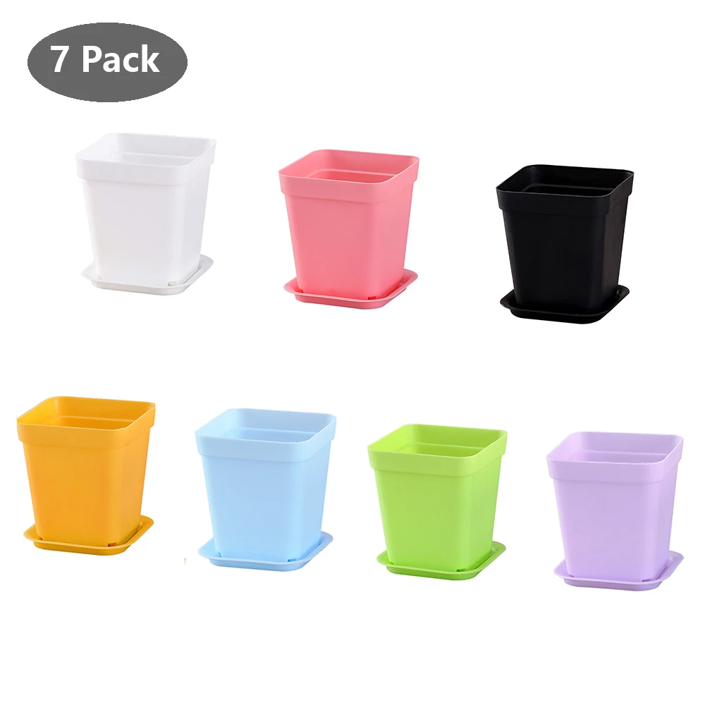 Thicken Colorful Square Plastic Plants Flower Pots Home Garden Office Succulent Plant Pot Greenhouse Nursery Trays With Trays
Thicken Colorful Square Plastic Plants Flower Pots Home Garden Office Succulent Plant Pot Greenhouse Nursery Trays With Trays