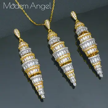 ModemAngel LONG TASSEL DROP 2PC Nigerian Necklace Earring Jewelry Set For Women Cubic Zircon Indian Dubai Bridal Jewelry Sets
ModemAngel LONG TASSEL DROP 2PC Nigerian Necklace Earring Jewelry Set For Women Cubic Zircon Indian Dubai Bridal Jewelry Sets