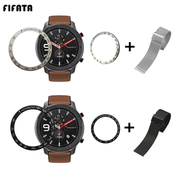 FIFATA Metal Ring Bezel Stainless Bracelet For Huami Amazfit GTR 47 Watch Frame Protector 2in1 Wristband Strap+Case Outer Cover
FIFATA Metal Ring Bezel Stainless Bracelet For Huami Amazfit GTR 47 Watch Frame Protector 2in1 Wristband Strap+Case Outer Cover
