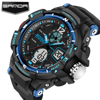 Fashion SANDA Brand Children Sports Watches Men LED Digital Quartz Military Watch Boy Girl Student Multifunctional Wristwatches
Fashion SANDA Brand Children Sports Watches Men LED Digital Quartz Military Watch Boy Girl Student Multifunctional Wristwatches