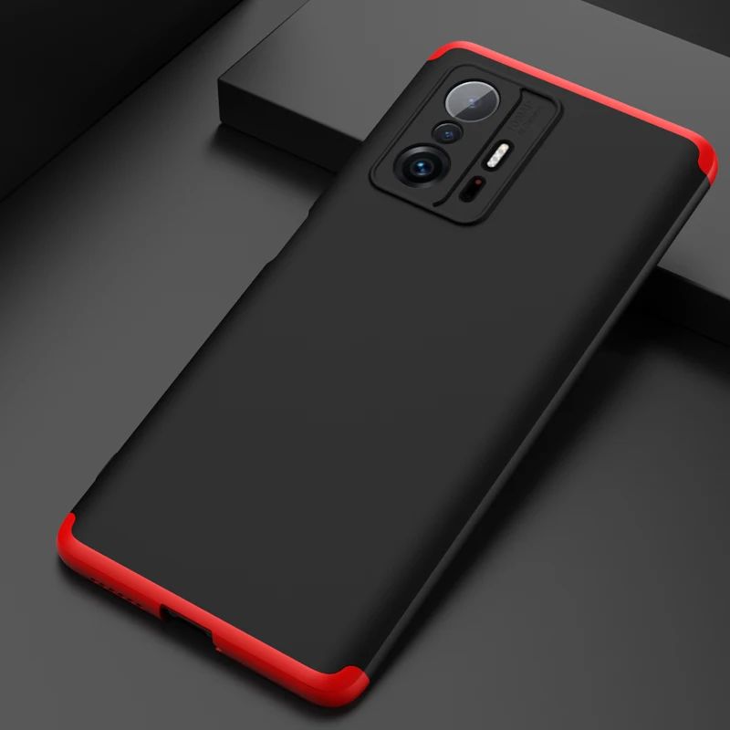 Чехол для Mi 11T с полной защитой на 360 градусов жесткий матовый защитный чехол