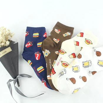 AWAYTR Women's Cotton Socks Creative Cartoon Cola Cake Stickers Funny Sox Youth Trendy Lovely Hosiery For Girls Students
AWAYTR Women's Cotton Socks Creative Cartoon Cola Cake Stickers Funny Sox Youth Trendy Lovely Hosiery For Girls Students