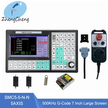 CNC 5 Axis Offline Mach3 USB Controller SMC5-5-N-N 500KHz G-Code For CNC Engraving Cutting Machine+ 6axis Handwheel+ 75w power
CNC 5 Axis Offline Mach3 USB Controller SMC5-5-N-N 500KHz G-Code For CNC Engraving Cutting Machine+ 6axis Handwheel+ 75w power