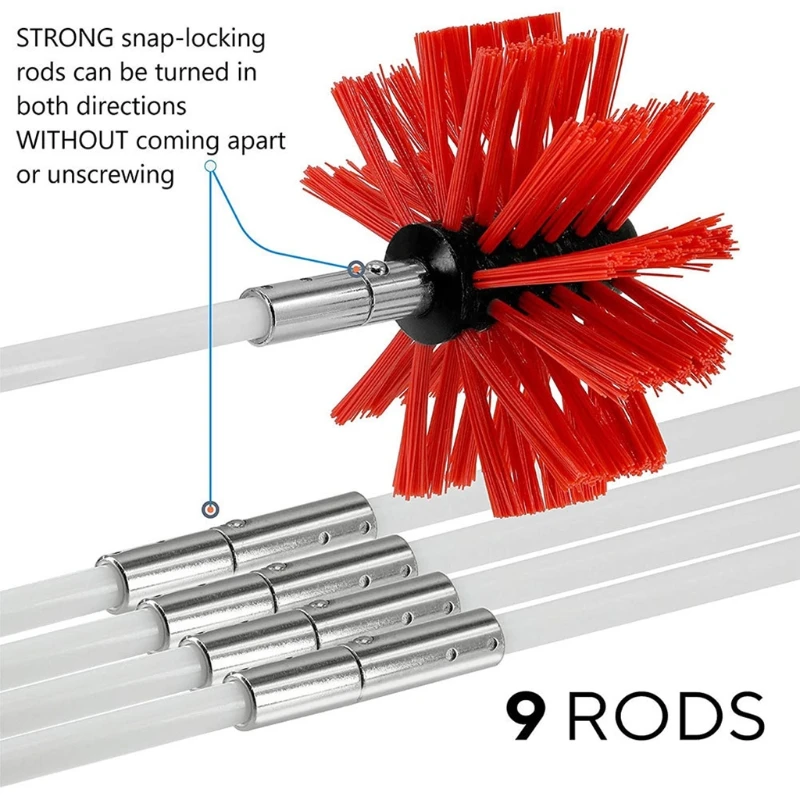 Bendable Cleaning Brush Set for Chimney Fireplace Pipe Stove Range Hood Sweeping Brushes Tool Kit Kitchen Bathroom
Bendable Cleaning Brush Set for Chimney Fireplace Pipe Stove Range Hood Sweeping Brushes Tool Kit Kitchen Bathroom