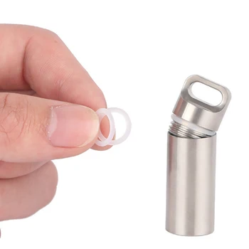 Outdoor Pure Titanium Sealed Portable First Aid Medicine Warehouse Capsule Storage bottle Waterproof Pill Capsule Storage box 
Outdoor Pure Titanium Sealed Portable First Aid Medicine Warehouse Capsule Storage bottle Waterproof Pill Capsule Storage box