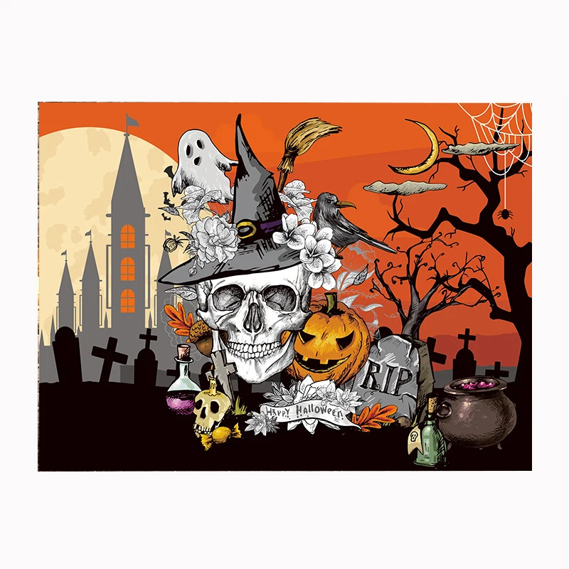 Halloween Party Background Wall Hanging Tapestry Blanket Ghost Pumkin Skull Wall Carpet
Halloween Party Background Wall Hanging Tapestry Blanket Ghost Pumkin Skull Wall Carpet