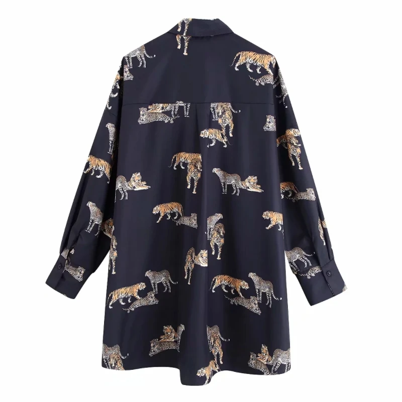 2020 Casual Vintage Blouse Animal Print OG0705 2020 Casual Vintage Blouse Animal Print OG0705