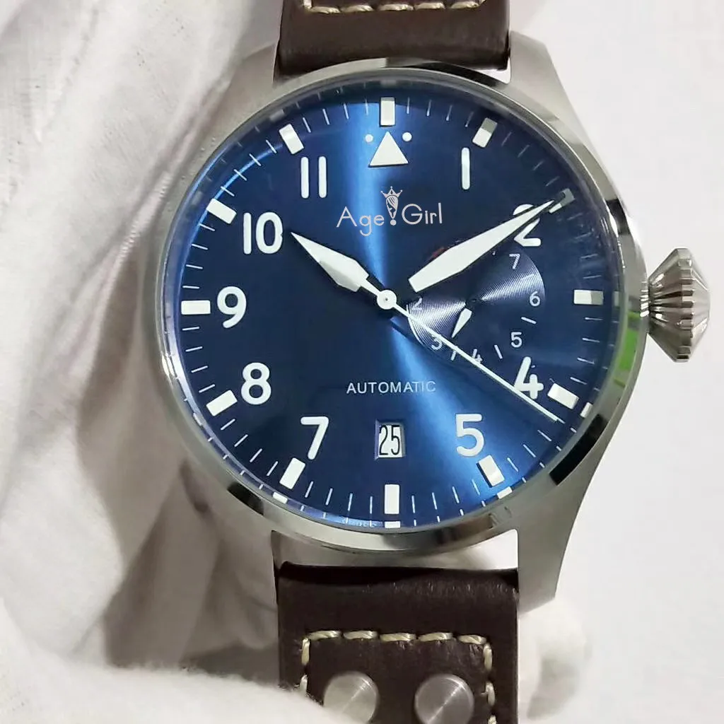 Luxury Brand New Men Automatic Mechanical Classic Big Pilot 46mm Le Petit Prince 7 Day Power Reserve Brown Leather Blue Watch
Luxury Brand New Men Automatic Mechanical Classic Big Pilot 46mm Le Petit Prince 7 Day Power Reserve Brown Leather Blue Watch