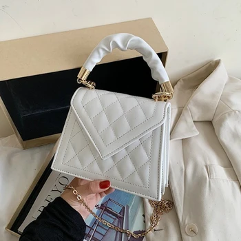 Quilted Crossbody Bags for Women 2020 Small Chain Handbag Small Bag PU Leather Hand Bag Ladies Designer Evening Bags with Handle
Quilted Crossbody Bags for Women 2020 Small Chain Handbag Small Bag PU Leather Hand Bag Ladies Designer Evening Bags with Handle