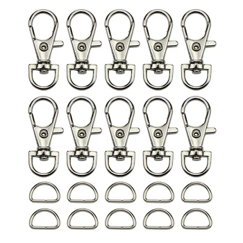 (30pcs Clasps +30pcs D Ring ) Metal Lobster Trigger Swivel Clasp Hooks Clip Buckle For Bag Parts & Accessories
(30pcs Clasps +30pcs D Ring ) Metal Lobster Trigger Swivel Clasp Hooks Clip Buckle For Bag Parts & Accessories