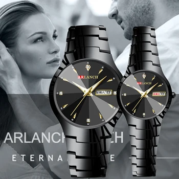 Lovers Watches 2020 Top Quality Tungsten Steel Black Wrist Watch for Men and Women Bracelet Female Watch Waterproof Couple Watch
Lovers Watches 2020 Top Quality Tungsten Steel Black Wrist Watch for Men and Women Bracelet Female Watch Waterproof Couple Watch