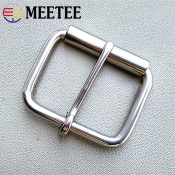 Meetee 1pc/2pcs ID27-60mm Stainless Steel Pin Buckle Belts Head Metal Single Needle Roller Belt Buckles DIY Leathercraft YK076 
Meetee 1pc/2pcs ID27-60mm Stainless Steel Pin Buckle Belts Head Metal Single Needle Roller Belt Buckles DIY Leathercraft YK076