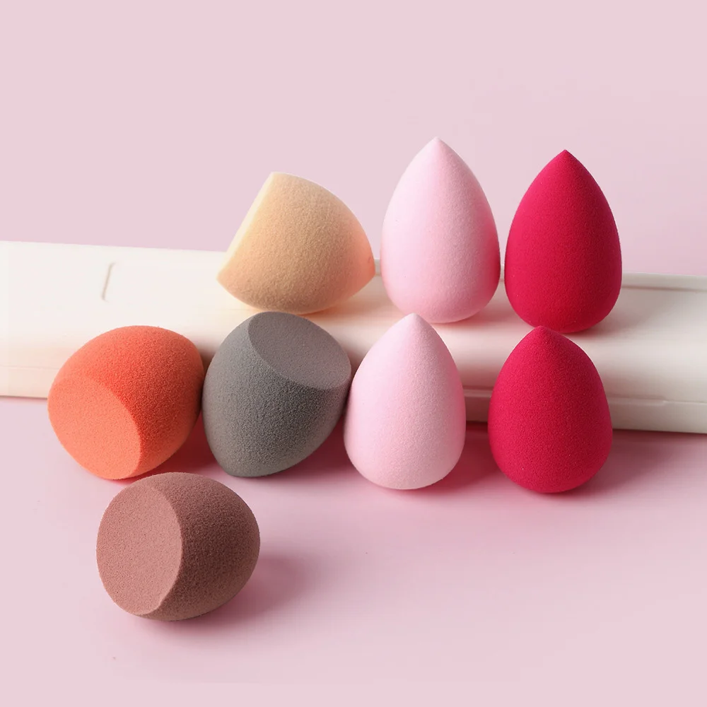 

8pcs Cosmetic Puff Smooth Women's Makeup Foundation Sponge Beauty to Make Up Tools Accessories High-Quality Shapes Powder Puff