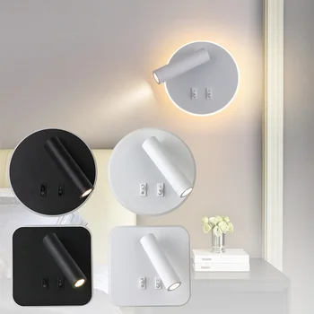 Creative Nordic Bedroom LED Wall Lamps Potligh Backlight Free Rotation Sconce Indoor Wall Light For Home Bedroom LED Wall Light
Creative Nordic Bedroom LED Wall Lamps Potligh Backlight Free Rotation Sconce Indoor Wall Light For Home Bedroom LED Wall Light