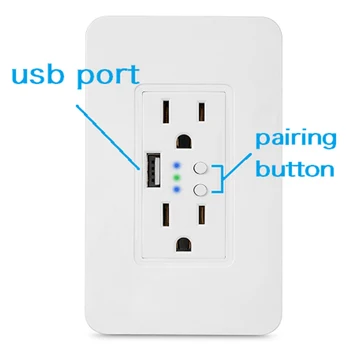 Wall Outlet Voice US Plug 16A Accessories Divided Control Countdown WIFI 2.4GHz General USB Interface Smart Socket Convenient
Wall Outlet Voice US Plug 16A Accessories Divided Control Countdown WIFI 2.4GHz General USB Interface Smart Socket Convenient