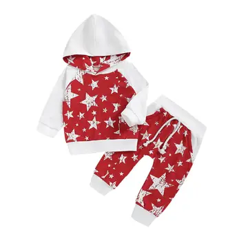 Autumn Winter Clothes Toddler Baby Boy Girl Clothes Stars Hooded Tops Coat Pants Tracksuit Outfits Set 0-18 months
Autumn Winter Clothes Toddler Baby Boy Girl Clothes Stars Hooded Tops Coat Pants Tracksuit Outfits Set 0-18 months