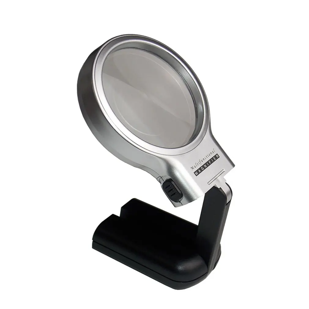 Magnifying Glass Dual Use Table Lamp Bright Stand Non Slip Hand Held LED Magnifier Lamp for Reading Crafting Repairing
Magnifying Glass Dual Use Table Lamp Bright Stand Non Slip Hand Held LED Magnifier Lamp for Reading Crafting Repairing