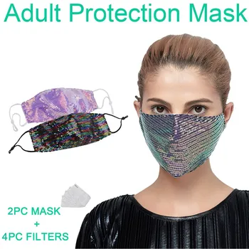 European & American Fashion Sequined Sunscreen Mask Breathable Colorful Masks Mouth Mask Mouth Cover Washable Mouth Mask Cloth
European & American Fashion Sequined Sunscreen Mask Breathable Colorful Masks Mouth Mask Mouth Cover Washable Mouth Mask Cloth
