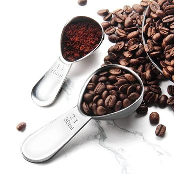 Thicker Stainless Steel Coffee Scoop15ML/30ML Measuring Spoon with Scale Coffee Bean Powder for Barista Baking Tools
Thicker Stainless Steel Coffee Scoop15ML/30ML Measuring Spoon with Scale Coffee Bean Powder for Barista Baking Tools
