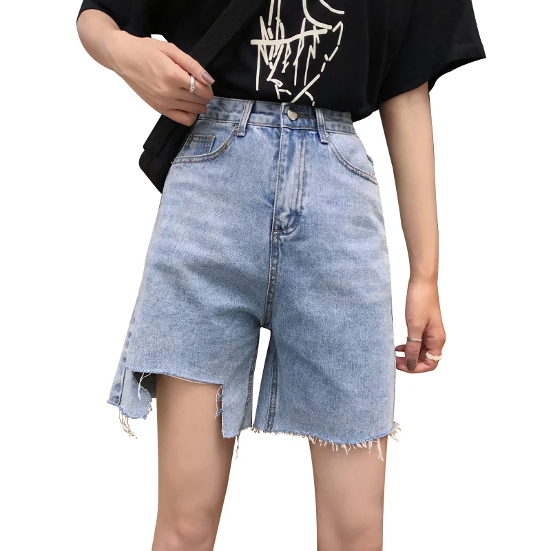 2020 Spring New Retro Cropped Denim Shorts Women Jean Short Female Plus Size Ripped Bermuda Wide Leg High Waist Trouser Pocket
2020 Spring New Retro Cropped Denim Shorts Women Jean Short Female Plus Size Ripped Bermuda Wide Leg High Waist Trouser Pocket