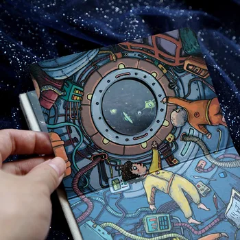 Agenda 2020 Kinbor Universe Starry Sky B6 Hard Surface Diary Notebook Handbook Notepad Grid Blank Inner Page Plan Sketchbook