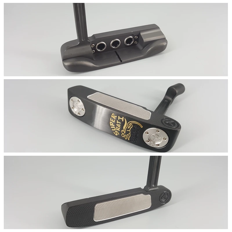 

Super Rat I GSS inlay Golf club putters Golf Putter Black Color With headcover shaft 33 34 35 inch