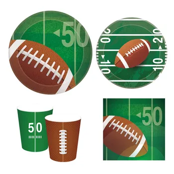 Football Sports Birthday Decorations Sets Super Bowl Disposable Tableware Baby Shower Party Supplies Kids Parties Party Favors 
Football Sports Birthday Decorations Sets Super Bowl Disposable Tableware Baby Shower Party Supplies Kids Parties Party Favors