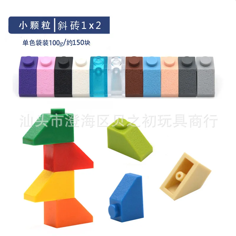 100g Bulk Parts 1x2 Semi Inclined Plane Thick Bricks Building Blocks Plastic Bevel Plate MOC Figure Model Assemble DIY Toys 3040
100g Bulk Parts 1x2 Semi Inclined Plane Thick Bricks Building Blocks Plastic Bevel Plate MOC Figure Model Assemble DIY Toys 3040