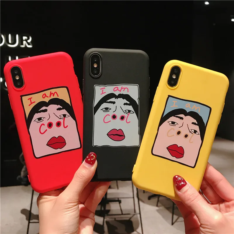Cartoon cool Silicone Phone Case For iPhone X XR XS Max 8 7 6 6s Plus 5s SE Funny Cool Pattern Soft TPU For iPhone 7 Cases
Cartoon cool Silicone Phone Case For iPhone X XR XS Max 8 7 6 6s Plus 5s SE Funny Cool Pattern Soft TPU For iPhone 7 Cases