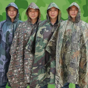 3 In 1 Camouflage Raincoat Men Poncho Backpack Rain Cover Tent Mat Awning Outdoor Camping Hunting Long Raincoat
3 In 1 Camouflage Raincoat Men Poncho Backpack Rain Cover Tent Mat Awning Outdoor Camping Hunting Long Raincoat