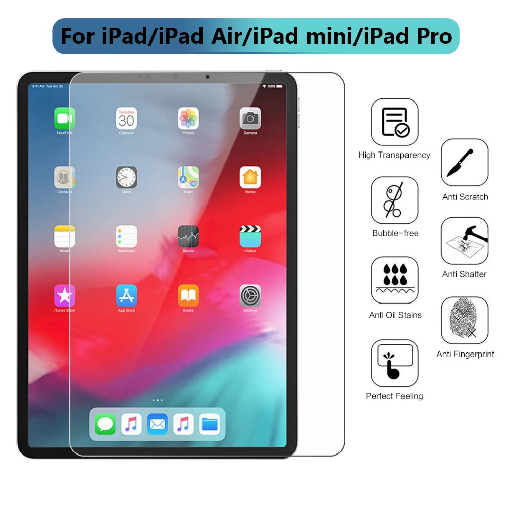 1 SET Tempered Glass Film 9H Tablet Screen Protector Anti-Scratch For iPad mini 7.9 Air 9.7 Pro 10.5 2019
1 SET Tempered Glass Film 9H Tablet Screen Protector Anti-Scratch For iPad mini 7.9 Air 9.7 Pro 10.5 2019