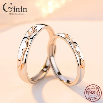 Ginin 925 Sterling Silver Deer Antler Adjustable Plated Platinum Finger Couple Rings For Women Fine Jewelry 2020 New Design Gift
Ginin 925 Sterling Silver Deer Antler Adjustable Plated Platinum Finger Couple Rings For Women Fine Jewelry 2020 New Design Gift
