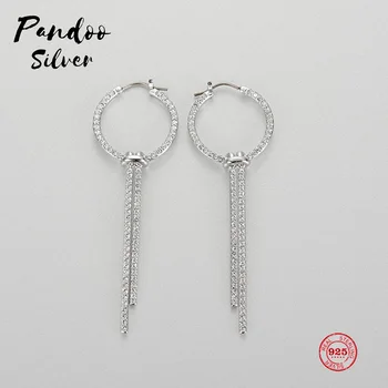 PANDOO Fashion Charm Sterling Silver Original 1:1 Copy, Round Tassel Shape Modern Elegant Earrings Women Luxury Jewelry Gifts
PANDOO Fashion Charm Sterling Silver Original 1:1 Copy, Round Tassel Shape Modern Elegant Earrings Women Luxury Jewelry Gifts