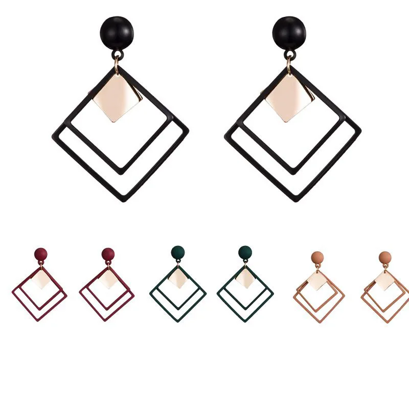 SCE108 European and American rhombic alloy earrings Korean simple temperament long earrings
SCE108 European and American rhombic alloy earrings Korean simple temperament long earrings