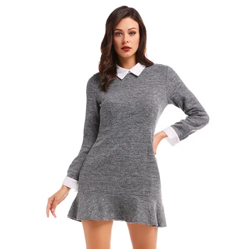 Bikitique Temperament Small Stand Collar Commuter Short Ruffle Dress Banquet Party Elegance Slim Waist Formal Dresses
Bikitique Temperament Small Stand Collar Commuter Short Ruffle Dress Banquet Party Elegance Slim Waist Formal Dresses