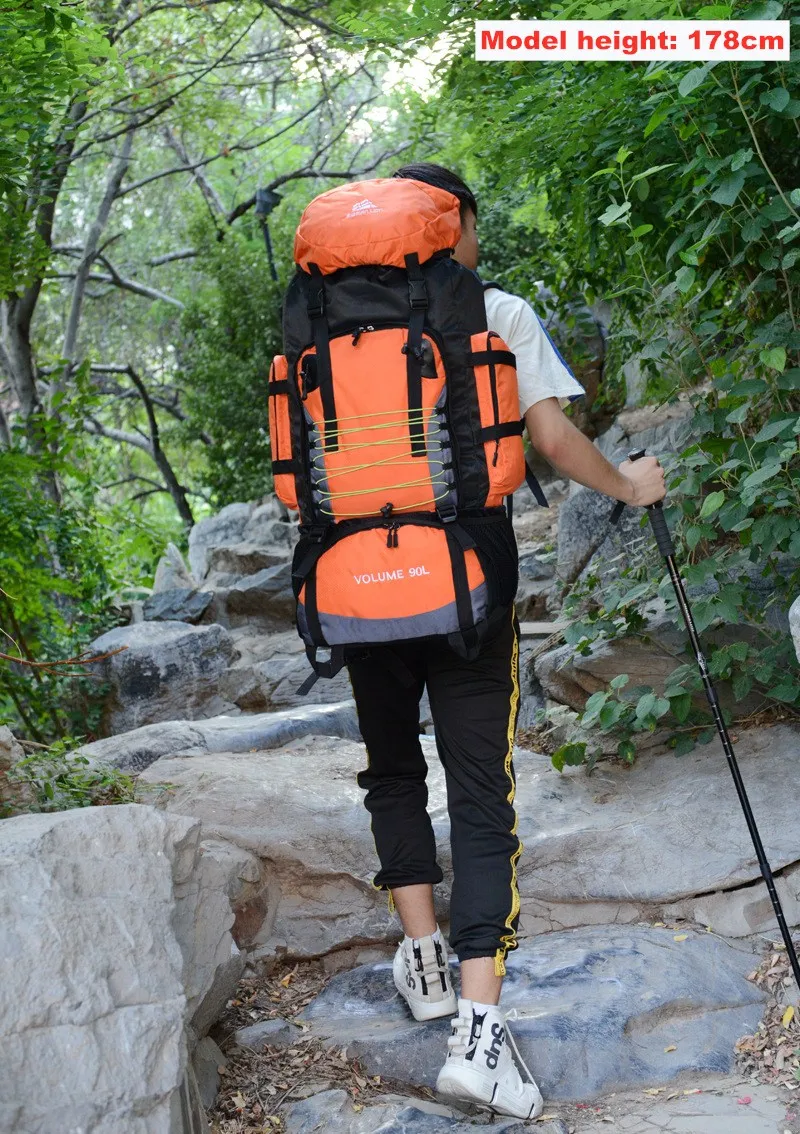 90L Waterproof Outdoor Travel Backpack,Large Capacity Camping Climbing Hiking Rucksack,Men WomenTrekking Sport Bag 90L Waterproof Outdoor Travel Backpack,Large Capacity Camping Climbing Hiking Rucksack,Men WomenTrekking Sport Bag