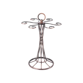 Rustless Party With 6 Hooks Elegant Stable Metal Plating Kitchen Anti Corrosion Countertop Display Wine Glass Holder Drying
Rustless Party With 6 Hooks Elegant Stable Metal Plating Kitchen Anti Corrosion Countertop Display Wine Glass Holder Drying