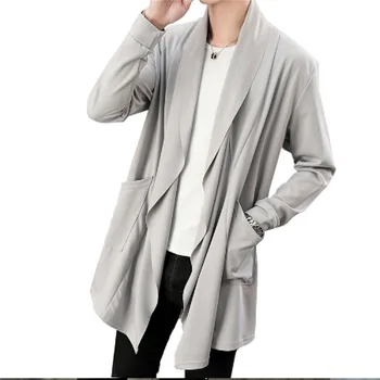 Homens da moda outono coreano estilo longo casaco capa com capuz abrigo hombre homens do punk hip hop streetwear ocasional cardi
Homens da moda outono coreano estilo longo casaco capa com capuz abrigo hombre homens do punk hip hop streetwear ocasional cardi