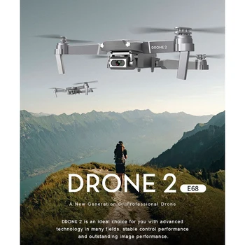 E68 RC FPV Drone Aircraft Foldable Quadcopter with 4K HD Camera Altitude Holding
E68 RC FPV Drone Aircraft Foldable Quadcopter with 4K HD Camera Altitude Holding
